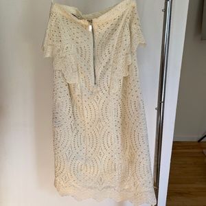 Knee Length Whitte Pencil Skirt